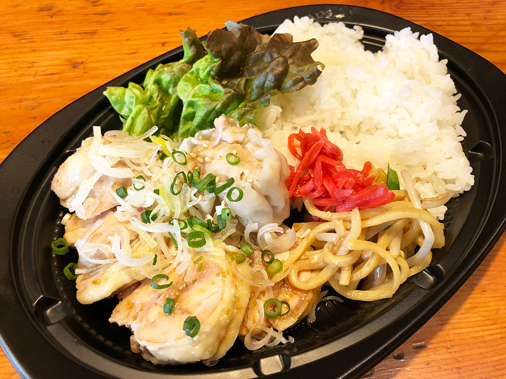 蒸し鶏香味ソース&焼売弁当